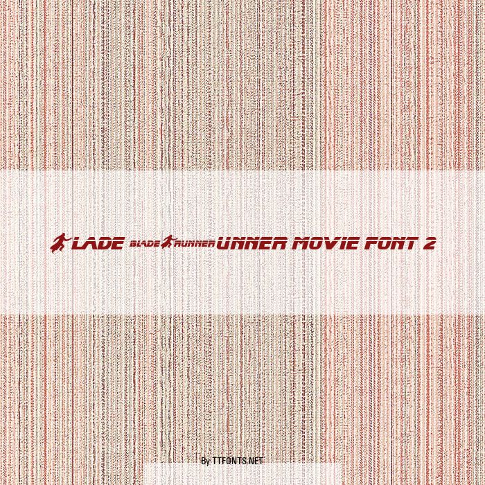 Blade Runner Movie Font 2 example